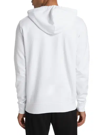 Saks Fifth Avenue Men's COLLECTION Logo Cotton Hoodie - Snow White - Size XXXL | Thumbnail 5