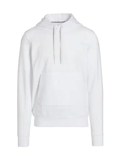 Saks Fifth Avenue Men's COLLECTION Logo Cotton Hoodie - Snow White - Size XXXL | Thumbnail 1