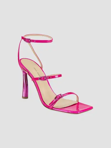 Paul Andrew Women's Slinky Strappy Leather Sandals - Fuchsia | Thumbnail 2