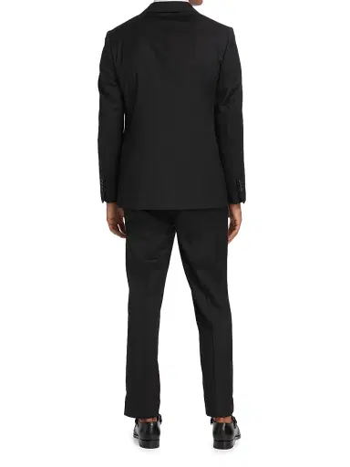 Saks Fifth Avenue Men's COLLECTION Nested Wool Suit - Black - Size 48 | Thumbnail 5 Saks Fifth Avenue Men's COLLECTION Nested Wool Suit - Black - Size 48 | Thumbnail 5