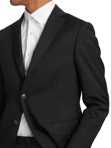 Saks Fifth Avenue Men's COLLECTION Nested Wool Suit - Black - Size 48 | Thumbnail 6 Saks Fifth Avenue Men's COLLECTION Nested Wool Suit - Black - Size 48 | Thumbnail 6
