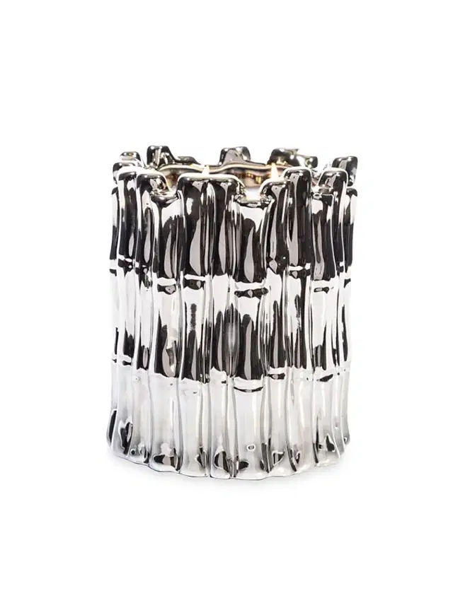Thompson Ferrier Sagano Bamboo  Musk Scented Candle - Silver