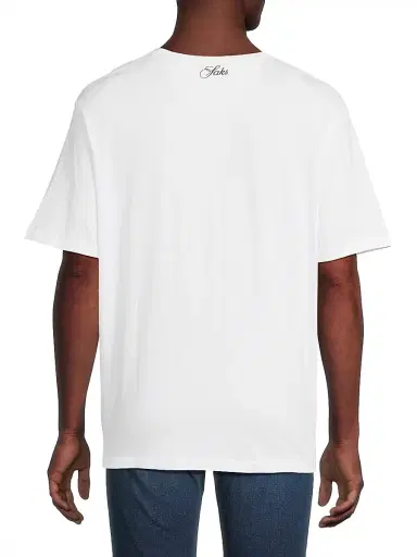 Saks Fifth Avenue Men's COLLECTION Logo-Embroidered Cotton T-Shirt - White | Thumbnail 5 Saks Fifth Avenue Men's COLLECTION Logo-Embroidered Cotton T-Shirt - White | Thumbnail 5