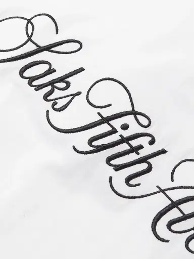 Saks Fifth Avenue Men's COLLECTION Logo-Embroidered Cotton T-Shirt - White | Thumbnail 6 Saks Fifth Avenue Men's COLLECTION Logo-Embroidered Cotton T-Shirt - White | Thumbnail 6