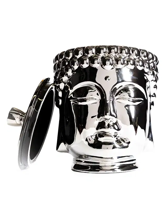 Buddha Grande Scented Candle - Silver