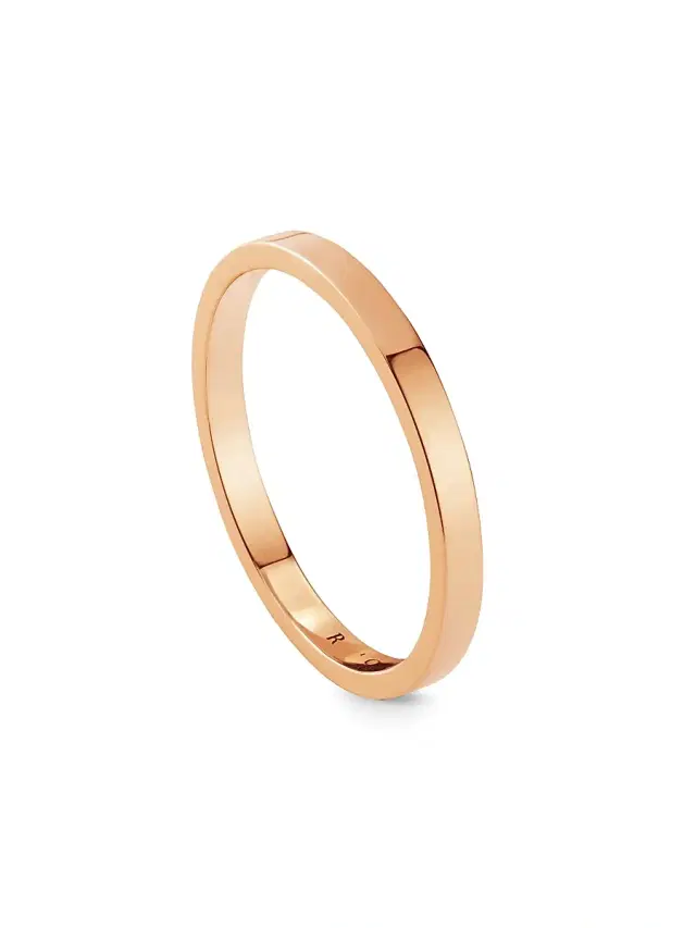 Women's Berbere 1K Rose Gold Wedding Band - Pink Gold