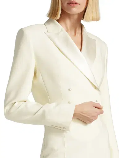 Danielle Frankel Women's Ford Crop Tuxedo Jacket | Thumbnail 6 Danielle Frankel Women's Ford Crop Tuxedo Jacket | Thumbnail 6