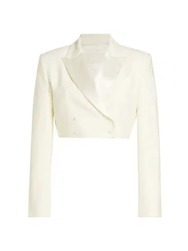 Danielle Frankel Women's Ford Crop Tuxedo Jacket | Thumbnail 1 Danielle Frankel Women's Ford Crop Tuxedo Jacket | Thumbnail 1