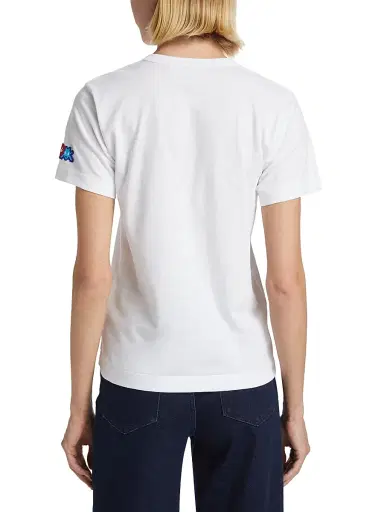 Comme des Garçons PLAY Women's Short-Sleeve Cotton T-Shirt | Thumbnail 4 Comme des Garçons PLAY Women's Short-Sleeve Cotton T-Shirt | Thumbnail 4