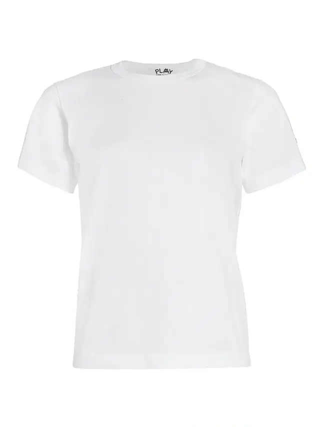 Comme des Garçons PLAY Women's Short-Sleeve Cotton T-Shirt - White