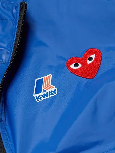 Comme des Garçons PLAY Women's K-Way Quarter-Zip Jacket - Blue - Size Large | Thumbnail 6 Comme des Garçons PLAY Women's K-Way Quarter-Zip Jacket - Blue - Size Large | Thumbnail 6