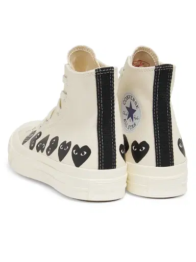 Comme des Garçons PLAY CdG PLAY x Converse Women's Chuck Taylor All Star Heart High-Top Sneakers - White - Size 12 | Thumbnail 3 Comme des Garçons PLAY CdG PLAY x Converse Women's Chuck Taylor All Star Heart High-Top Sneakers - White - Size 12 | Thumbnail 3