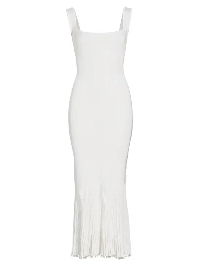 Galvan London Women's Atalanta Sleeveless Beaded Maxi-Dress - Pearl