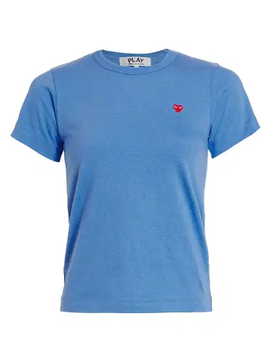Comme des Garçons PLAY Women's Short-Sleeve Heart-Patch T-Shirt | Thumbnail 1