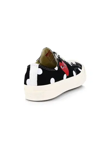 Comme des Garçons PLAY CdG Play x Converse Men's Polka Dot Low-Top Sneakers | Thumbnail 3 Comme des Garçons PLAY CdG Play x Converse Men's Polka Dot Low-Top Sneakers | Thumbnail 3