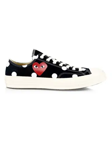 Comme des Garçons PLAY CdG Play x Converse Men's Polka Dot Low-Top Sneakers | Thumbnail 1 Comme des Garçons PLAY CdG Play x Converse Men's Polka Dot Low-Top Sneakers | Thumbnail 1