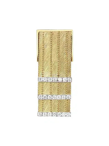 Her Story Women's Olden Feuille 14K Yellow Gold & 0.26 TCW Diamond Drop Single Earring - Yellow Gold | Thumbnail 1