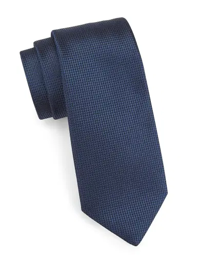 Charvet Men's Silk Jacquard Tie - Navy | Thumbnail 1 Charvet Men's Silk Jacquard Tie - Navy | Thumbnail 1