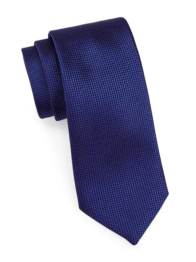 Charvet Men's Silk Jacquard Tie - Light Blue