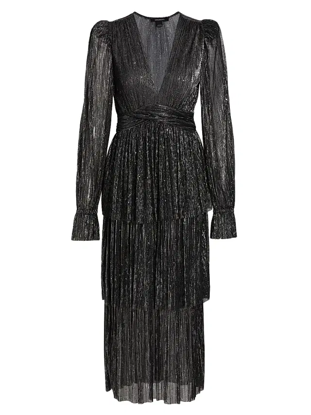 Sabina Musáyev Women's Marais Sequin Knit Midi-Dress - Black