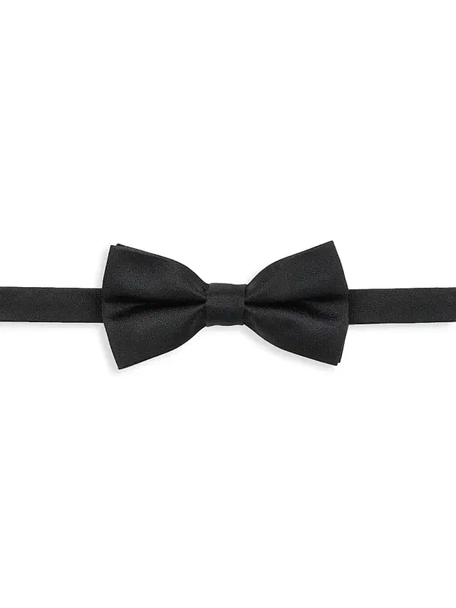 Saks Fifth Avenue Men's COLLECTION Contrast Shine Bow Tie - Navy Blazer