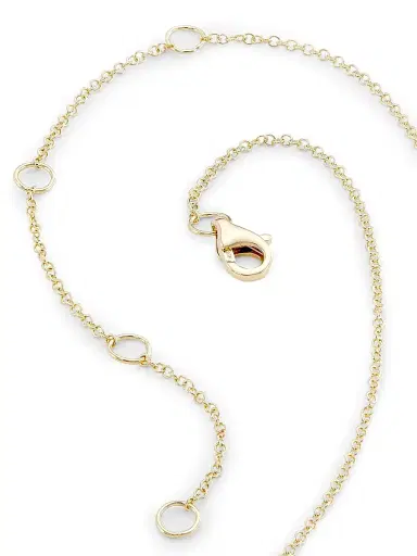 Saks Fifth Avenue Collection Women's 14K Yellow Gold & 0.03 TCW Diamond Initial Pendant Necklace - Initial R | Thumbnail 3