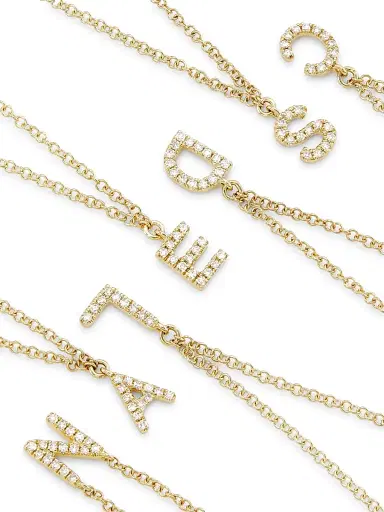 Saks Fifth Avenue Collection Women's 14K Yellow Gold & 0.03 TCW Diamond Initial Pendant Necklace - Initial R | Thumbnail 4