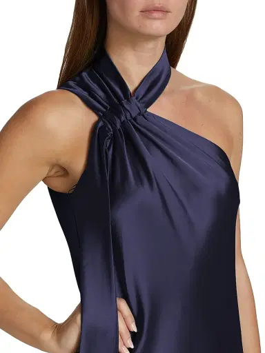 GALVAN LONDON Women's Ushuaia Satin Tieneck Gown - Midnight - Size 12 | Thumbnail 6 GALVAN LONDON Women's Ushuaia Satin Tieneck Gown - Midnight - Size 12 | Thumbnail 6