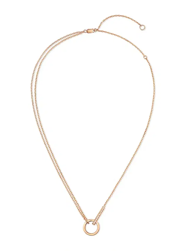 Women's Berbere 18K Rose Gold & Diamond Necklace - Pink Gold