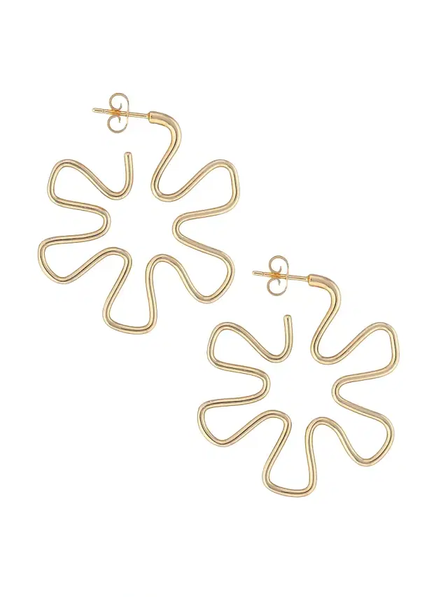 Women's You're So Gold 9K Gold Pinwheel Earrings - Yellow Gold