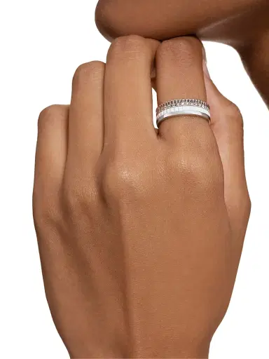 Boucheron Women's Quatre White Edition 18K White Gold, HyCeram & 0.26 TCW Diamond Ring - White Gold | Thumbnail 2 Boucheron Women's Quatre White Edition 18K White Gold, HyCeram & 0.26 TCW Diamond Ring - White Gold | Thumbnail 2