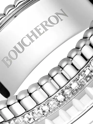 Boucheron Women's Quatre White Edition 18K White Gold, HyCeram & 0.26 TCW Diamond Ring - White Gold | Thumbnail 4 Boucheron Women's Quatre White Edition 18K White Gold, HyCeram & 0.26 TCW Diamond Ring - White Gold | Thumbnail 4