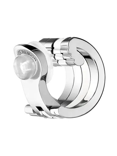 Boucheron Women's Quatre White Edition 18K White Gold, HyCeram & 0.13 TCW Diamond Single Ear Clip - White Gold | Thumbnail 4