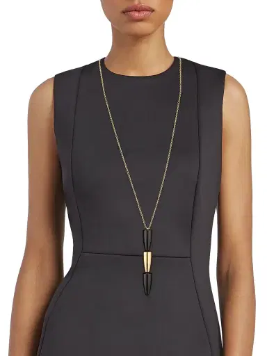 Vhernier Women's Calla 18K Rose Gold & Ebony Pendant Necklace - Yellow Gold | Thumbnail 2 Vhernier Women's Calla 18K Rose Gold & Ebony Pendant Necklace - Yellow Gold | Thumbnail 2