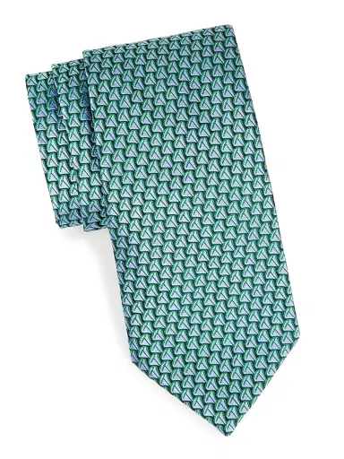Charvet Men's Sailboat Silk Jacquard Tie | Thumbnail 1