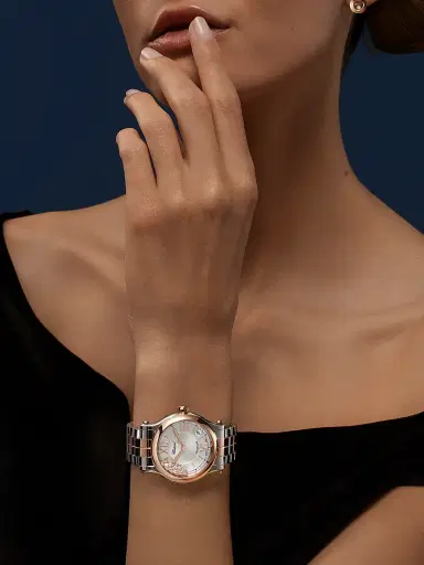 Chopard Women's Happy Sport Stainless Steel, 18K Rose Gold & 0.35 TCW Diamond Bracelet Watch/36MM - Rose Gold | Thumbnail 2 Chopard Women's Happy Sport Stainless Steel, 18K Rose Gold & 0.35 TCW Diamond Bracelet Watch/36MM - Rose Gold | Thumbnail 2