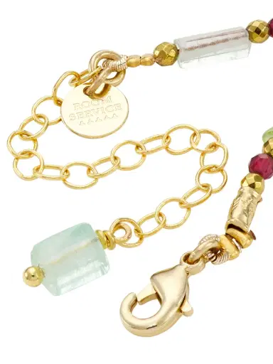 Room Service Women's Precious Romulus, Tourmaline & Garnet 24K Gold-Plated Necklace | Thumbnail 2 Room Service Women's Precious Romulus, Tourmaline & Garnet 24K Gold-Plated Necklace | Thumbnail 2