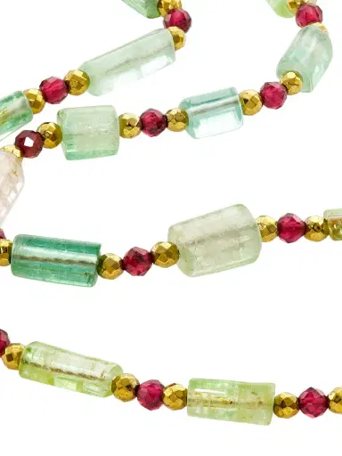 Room Service Women's Precious Romulus, Tourmaline & Garnet 24K Gold-Plated Necklace | Thumbnail 3 Room Service Women's Precious Romulus, Tourmaline & Garnet 24K Gold-Plated Necklace | Thumbnail 3