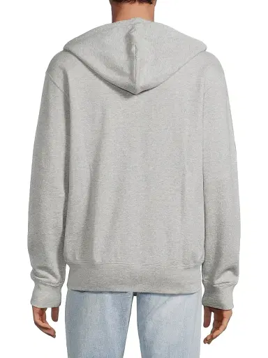 Comme des Garçons PLAY Men's Invader Heart Cotton Hoodie - Grey - Size XXL | Thumbnail 5