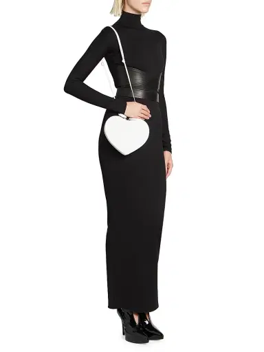 Alaïa Women's Le Coeur Leather Convertible Shoulder Bag - White | Thumbnail 2 Alaïa Women's Le Coeur Leather Convertible Shoulder Bag - White | Thumbnail 2
