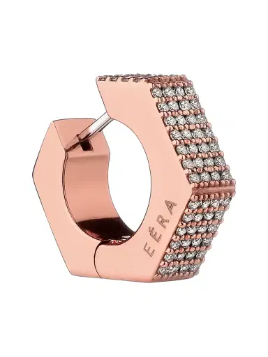 Eéra Women's Dado 18K White Gold & Diamond Hoop Earring - White Gold | Thumbnail 1 Eéra Women's Dado 18K White Gold & Diamond Hoop Earring - White Gold | Thumbnail 1