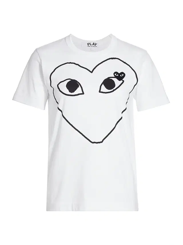 Comme des Garçons PLAY Women's Eye Heart Cotton T-Shirt - White