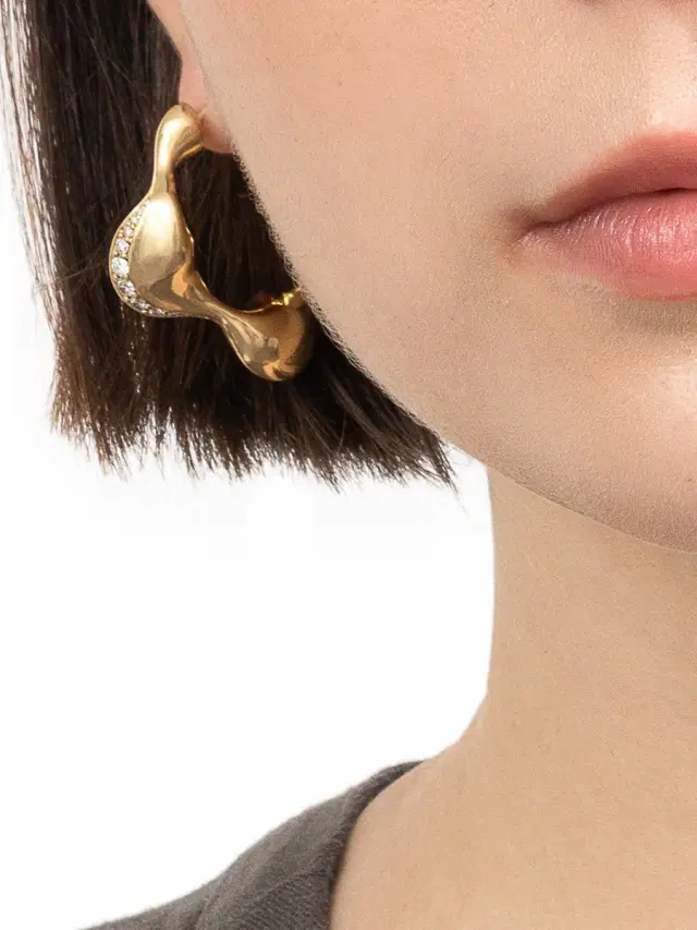 Women's Continuum Moment IV Cayrn 18K Yellow Gold & 0.62 TCW Natural Diamond Hoop Earrings - Gold