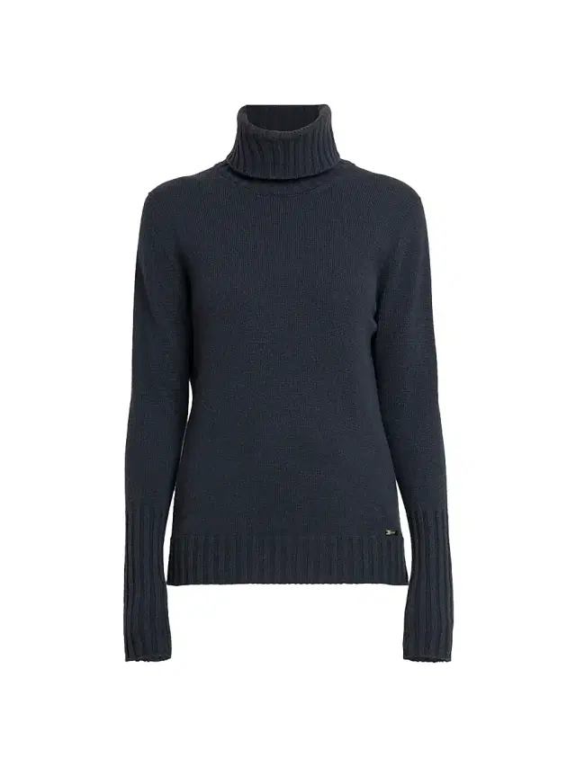 Kiton Women's Cashmere Turtleneck Sweater - Blue