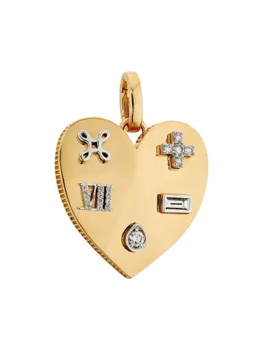Foundrae Women's Facets Of Love 18K Yellow Gold & 0.25 TCW Diamond Pendant - Yellow Gold | Thumbnail 1 Foundrae Women's Facets Of Love 18K Yellow Gold & 0.25 TCW Diamond Pendant - Yellow Gold | Thumbnail 1