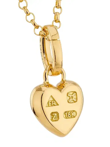 Foundrae Women's 18K Yellow Gold Heart Pendant Necklace - Yellow Gold | Thumbnail 3
