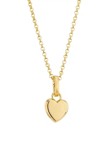 Foundrae Women's 18K Yellow Gold Heart Pendant Necklace - Yellow Gold | Thumbnail 1