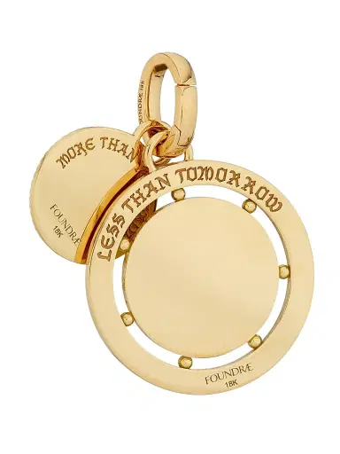 Foundrae Women's Vivacity 18K Yellow Gold & Ceramic Ever Growing Love Medallion - Yellow Gold | Thumbnail 3