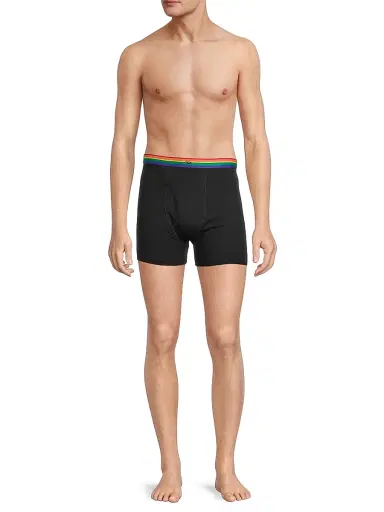 Saks Fifth Avenue Men's COLLECTION Pride Stretch-Cotton Boxer Briefs - Moonless - Size XS | Thumbnail 2 Saks Fifth Avenue Men's COLLECTION Pride Stretch-Cotton Boxer Briefs - Moonless - Size XS | Thumbnail 2