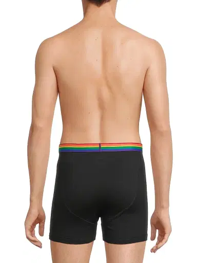 Saks Fifth Avenue Men's COLLECTION Pride Stretch-Cotton Boxer Briefs - Moonless - Size XS | Thumbnail 5 Saks Fifth Avenue Men's COLLECTION Pride Stretch-Cotton Boxer Briefs - Moonless - Size XS | Thumbnail 5